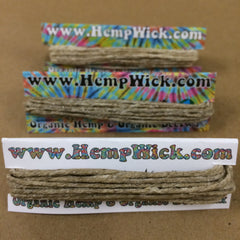 hemp wick 10ft super thick thick thin